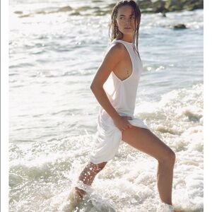 Flynn Skye White Maxi Dress Sleeveless Beach Cover-Up